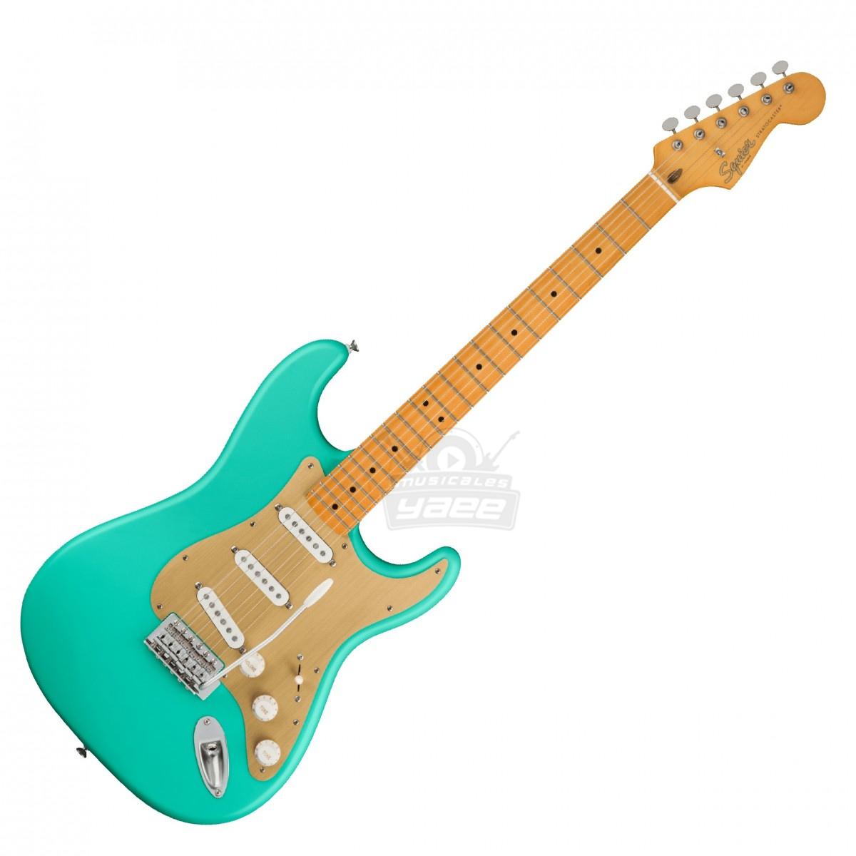 Guitarra Electrica Fender Squier 40th Anniversary Stratocaster Vintage Edition Satin Seafoam Green